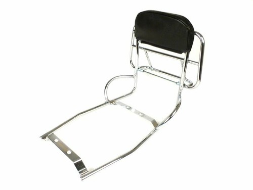 Chrome rear rack and backrest - rack,